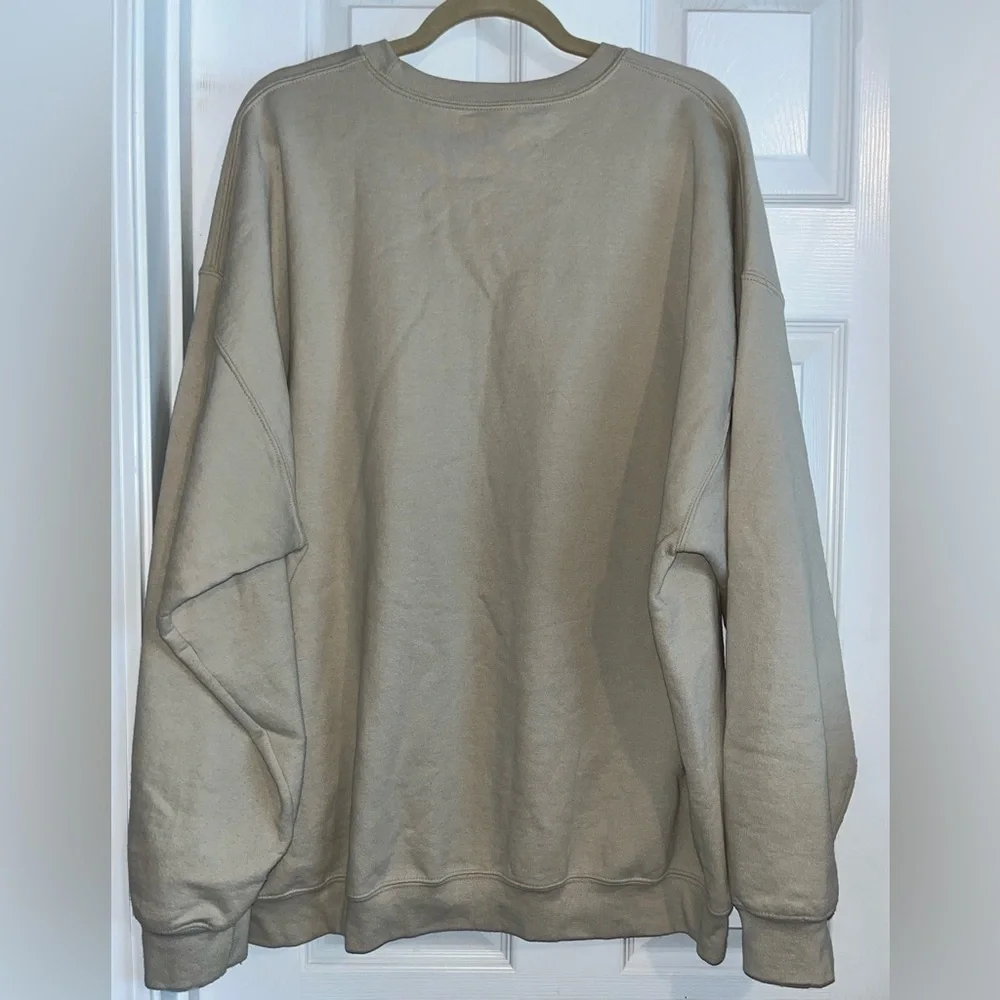 Taylor Swift Albums Taylor's Version Sweatshirt 2XL Beige Oversized Baggy
